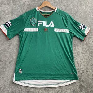 Fila Jersey Mens Small Mexico National Futbol Team #9 World Cup Green Performa